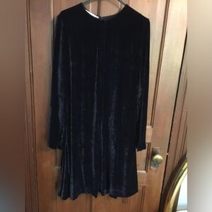 Elegant Black Velvet Dress